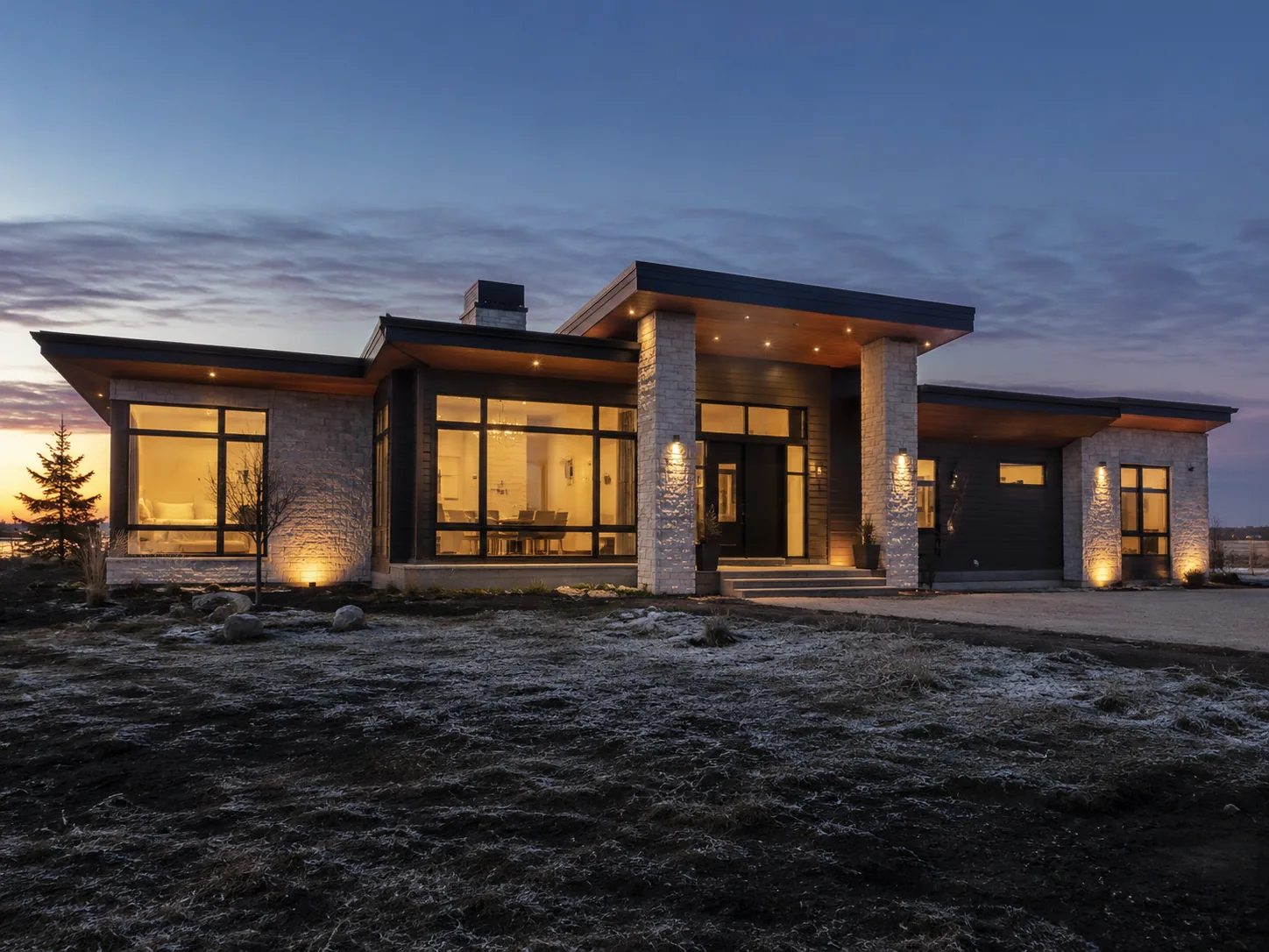 Custom home built in Manitoba